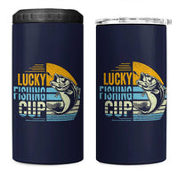 Lucky Fishing 4 in 1 Can Cooler Tumbler Funny Fathers Day Fishing Gifts For Men