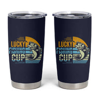 Lucky Fishing Tumbler Cup Funny Fathers Day Fishing Gifts For Men