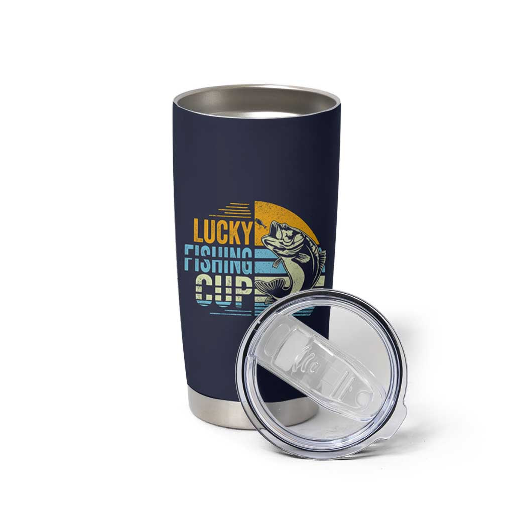 Lucky Fishing Tumbler Cup Funny Fathers Day Fishing Gifts For Men
