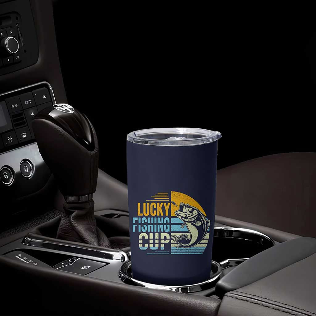 Lucky Fishing Tumbler Cup Funny Fathers Day Fishing Gifts For Men