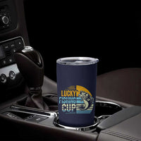 Lucky Fishing Tumbler Cup Funny Fathers Day Fishing Gifts For Men
