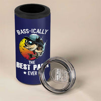 Fishing Gifts For Men 4 in 1 Can Cooler Tumbler Best Papa Ever Bass Fish Fisherman Fathers Day Gift