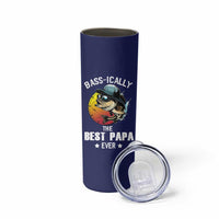 Fishing Gifts For Men Skinny Tumbler Best Papa Ever Bass Fish Fisherman Fathers Day Gift