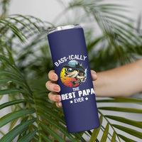 Fishing Gifts For Men Skinny Tumbler Best Papa Ever Bass Fish Fisherman Fathers Day Gift