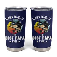 Fishing Gifts For Men Tumbler Cup Best Papa Ever Bass Fish Fisherman Fathers Day Gift