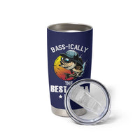 Fishing Gifts For Men Tumbler Cup Best Papa Ever Bass Fish Fisherman Fathers Day Gift