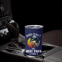 Fishing Gifts For Men Tumbler Cup Best Papa Ever Bass Fish Fisherman Fathers Day Gift