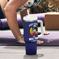 Fishing Gifts For Men Tumbler With Handle Best Papa Ever Bass Fish Fisherman Fathers Day Gift