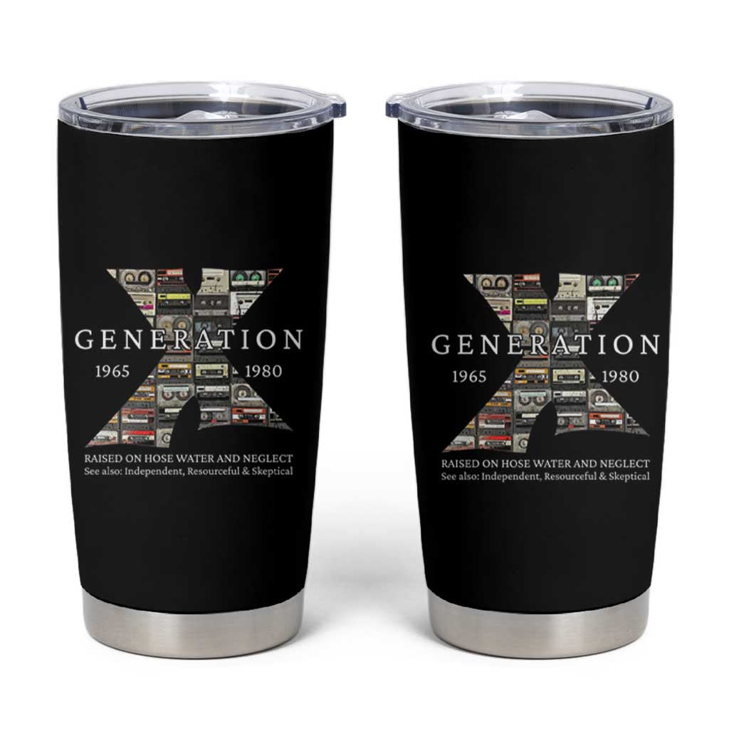 Gen X Generation Tumbler Cup 80's rock bands cassette tape - Wonder Print Shop