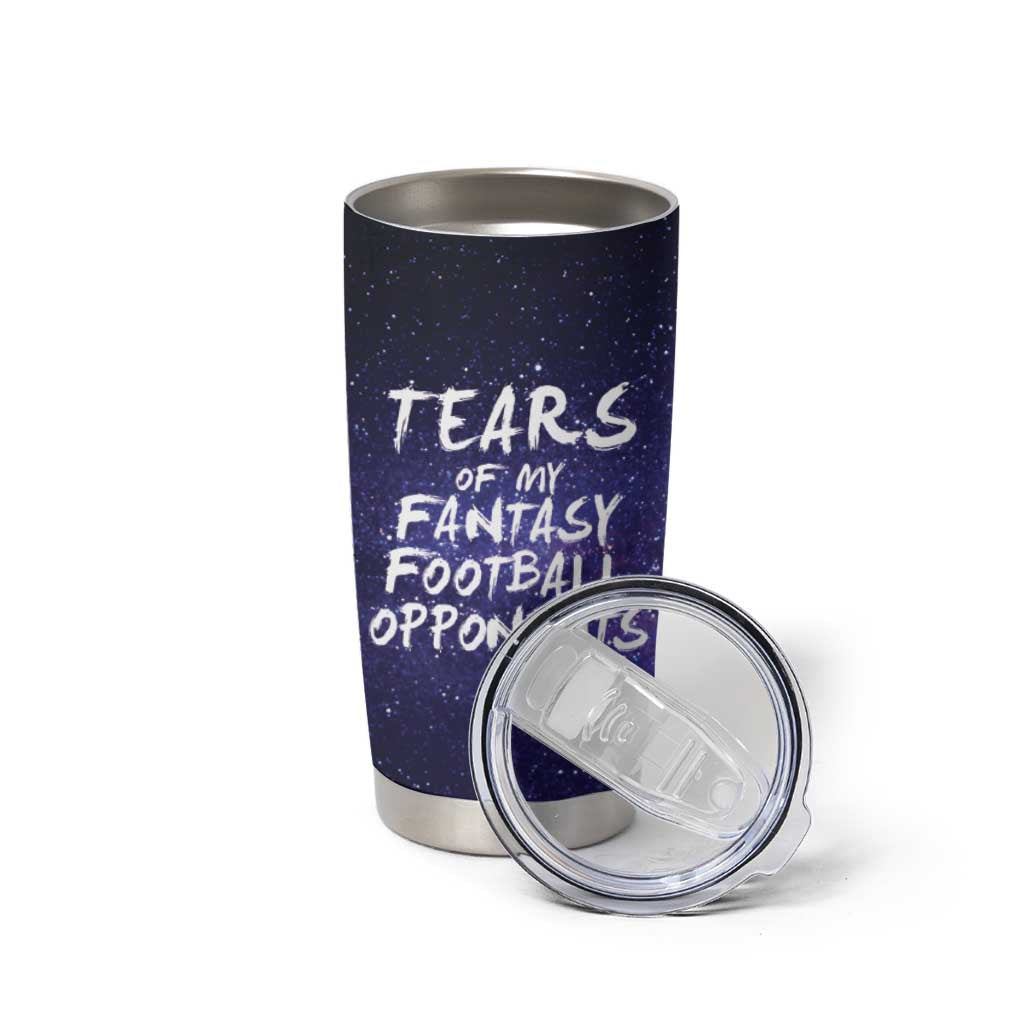 Funny American Football Tumbler Cup Tears of My Fantasy Football Opponents Coffee Cup - Wonder Print Shop