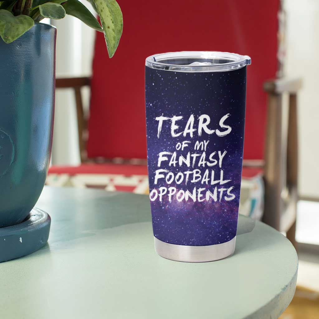 Funny American Football Tumbler Cup Tears of My Fantasy Football Opponents Coffee Cup - Wonder Print Shop