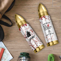Funny Cat Lover Gifts Bullet Tumbler Halloween Murderous Cat With Knife What