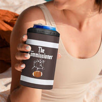 Fantasy Football Commissioner Draft Party Commish FFL 4 in 1 Can Cooler Tumbler Sports Party Gifts - Wonder Print Shop