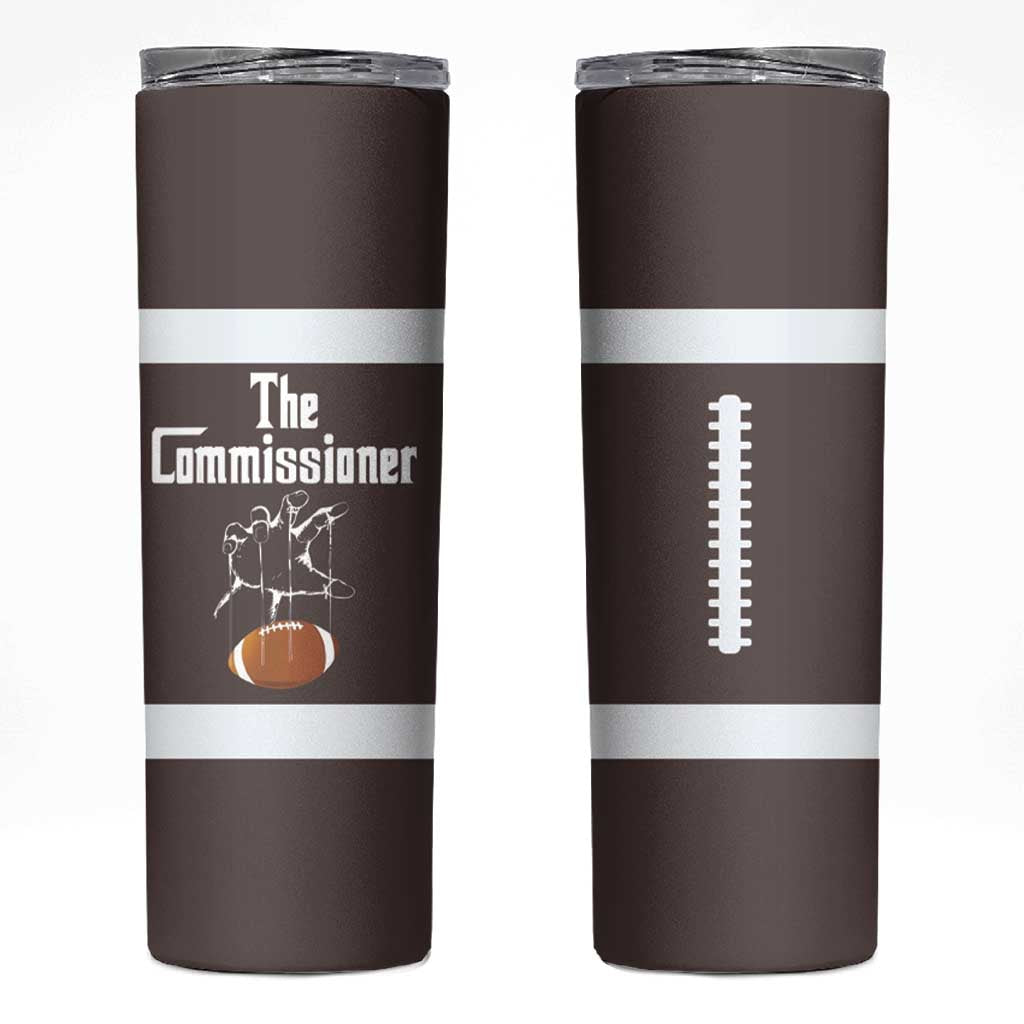 Fantasy Football Commissioner Draft Party Commish FFL Skinny Tumbler Sports Party Gifts - Wonder Print Shop