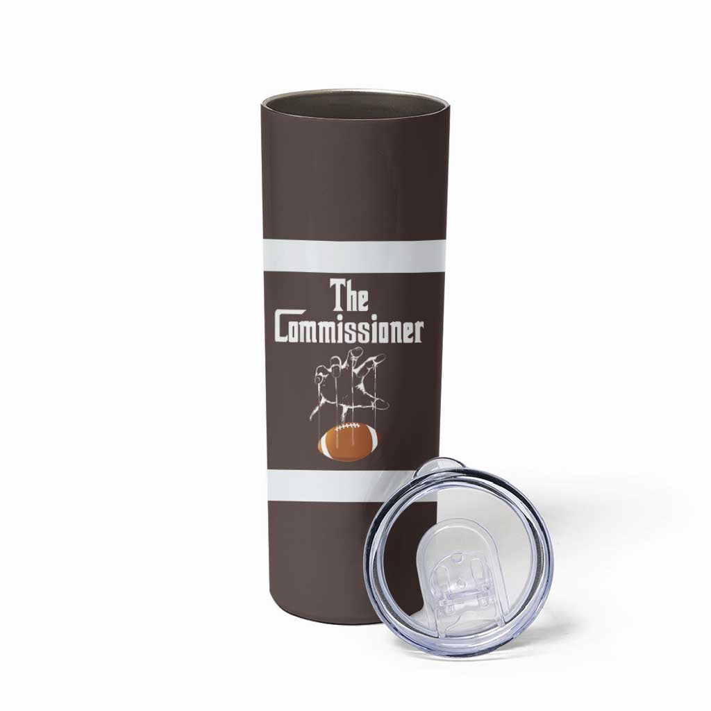 Fantasy Football Commissioner Draft Party Commish FFL Skinny Tumbler Sports Party Gifts - Wonder Print Shop