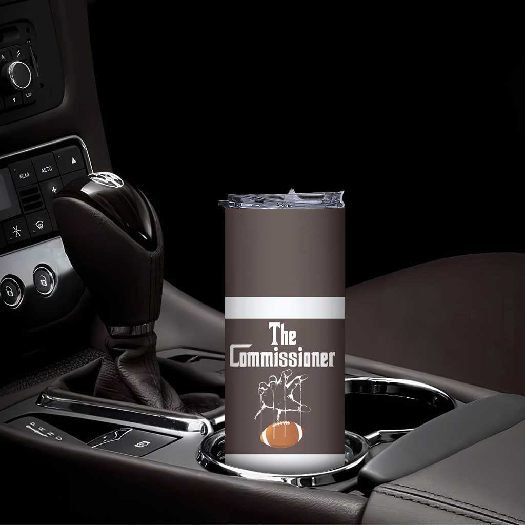 Fantasy Football Commissioner Draft Party Commish FFL Skinny Tumbler Sports Party Gifts - Wonder Print Shop