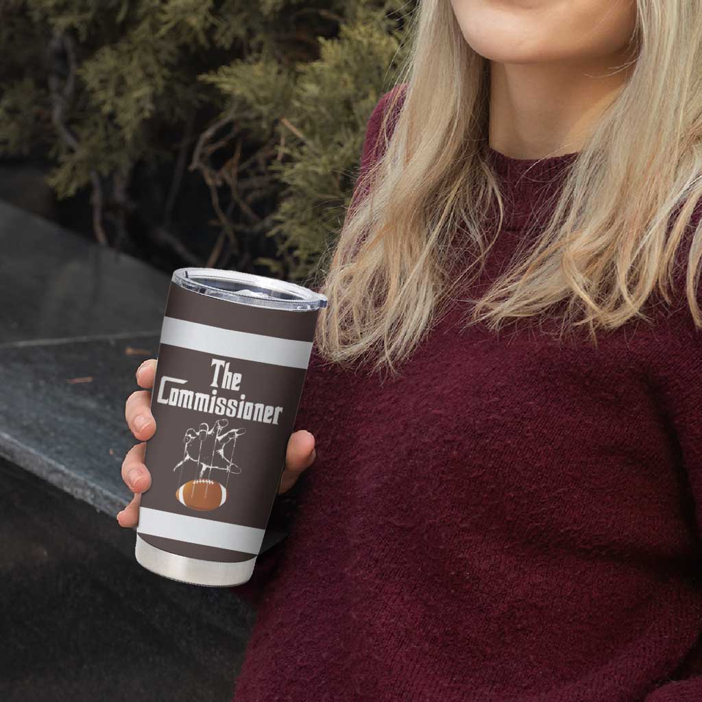 Fantasy Football Commissioner Draft Party Commish FFL Tumbler Cup Sports Party Gifts - Wonder Print Shop