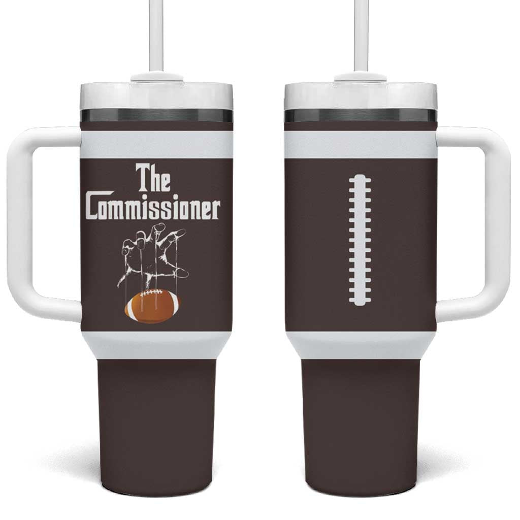 Fantasy Football Commissioner Draft Party Commish FFL Tumbler With Handle Sports Party Gifts - Wonder Print Shop