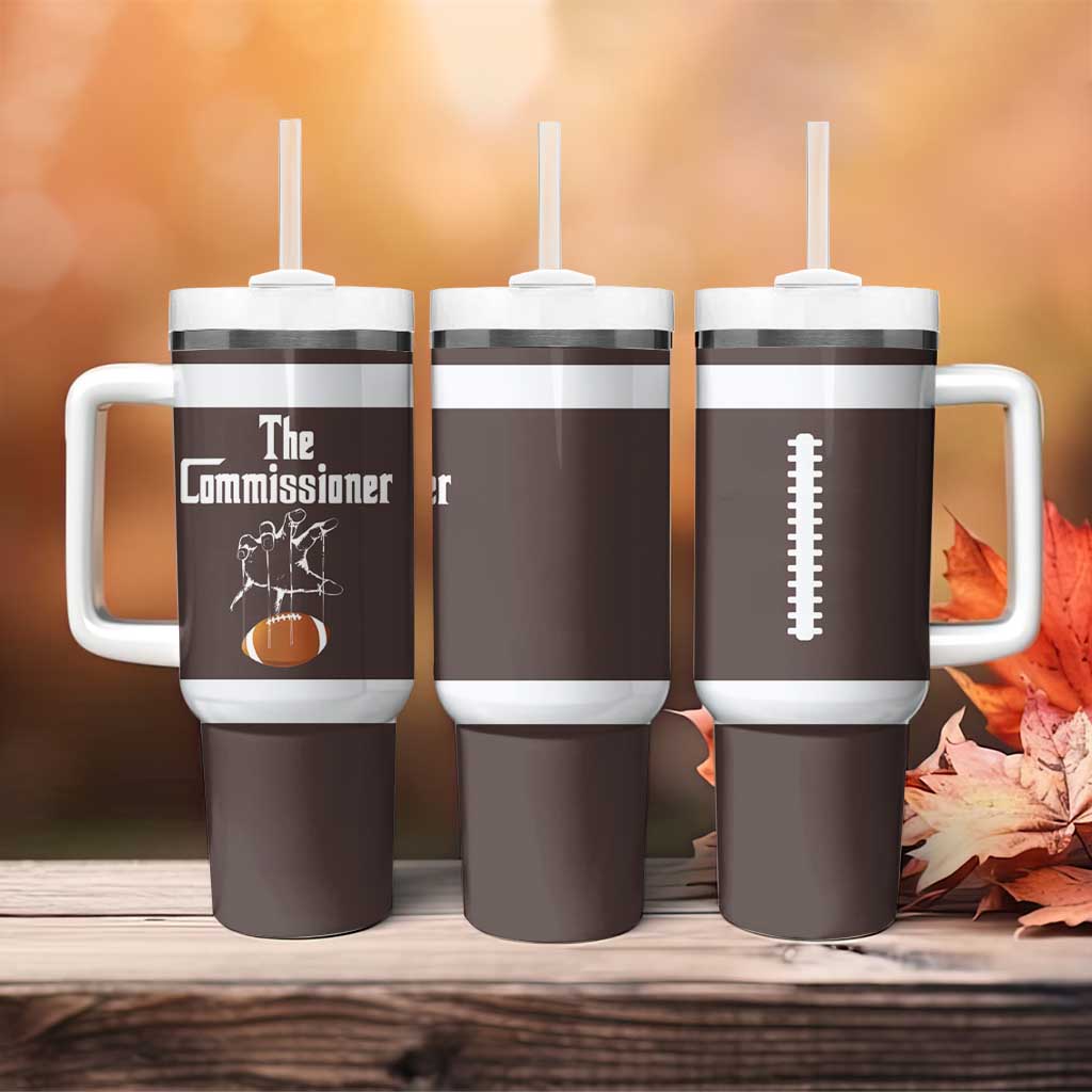 Fantasy Football Commissioner Draft Party Commish FFL Tumbler With Handle Sports Party Gifts - Wonder Print Shop