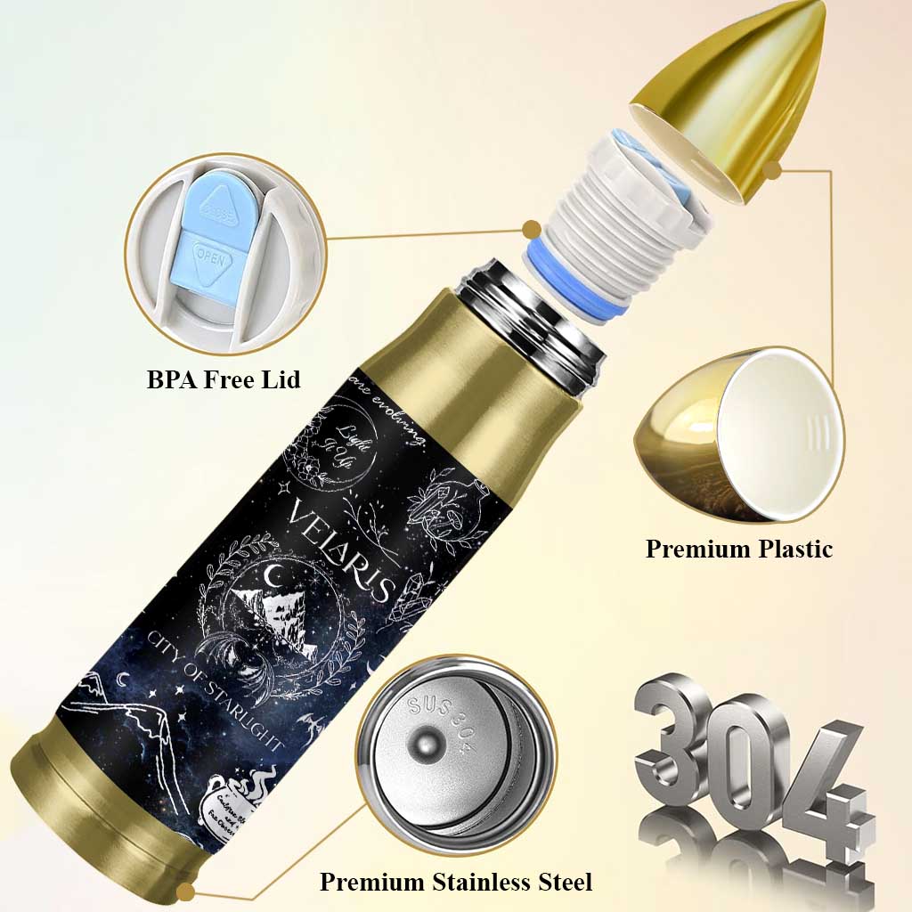 Velaris City Of Starlight Bullet Tumbler Fantasy Night Sky Bookish Book Lovers