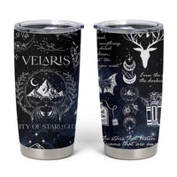 Velaris City Of Starlight Tumbler Cup Fantasy Night Sky Bookish Book Lovers