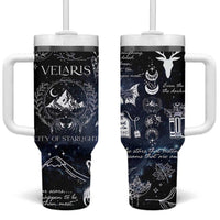 Velaris City Of Starlight Tumbler With Handle Fantasy Night Sky Bookish Book Lovers