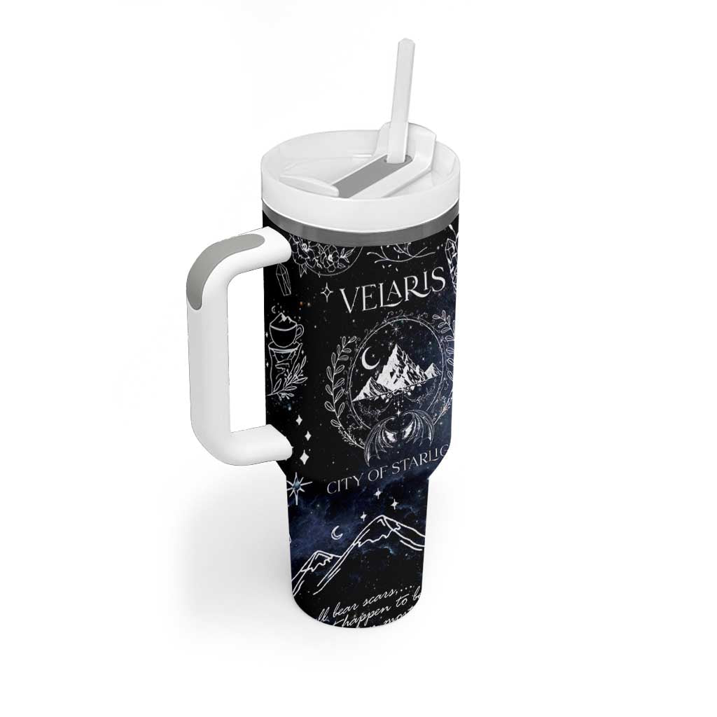 Velaris City Of Starlight Tumbler With Handle Fantasy Night Sky Bookish Book Lovers
