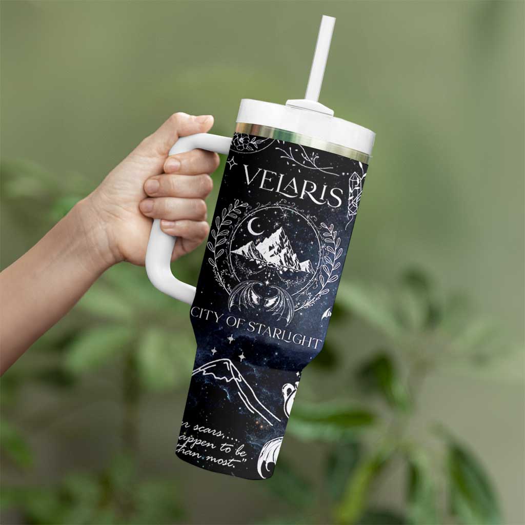 Velaris City Of Starlight Tumbler With Handle Fantasy Night Sky Bookish Book Lovers