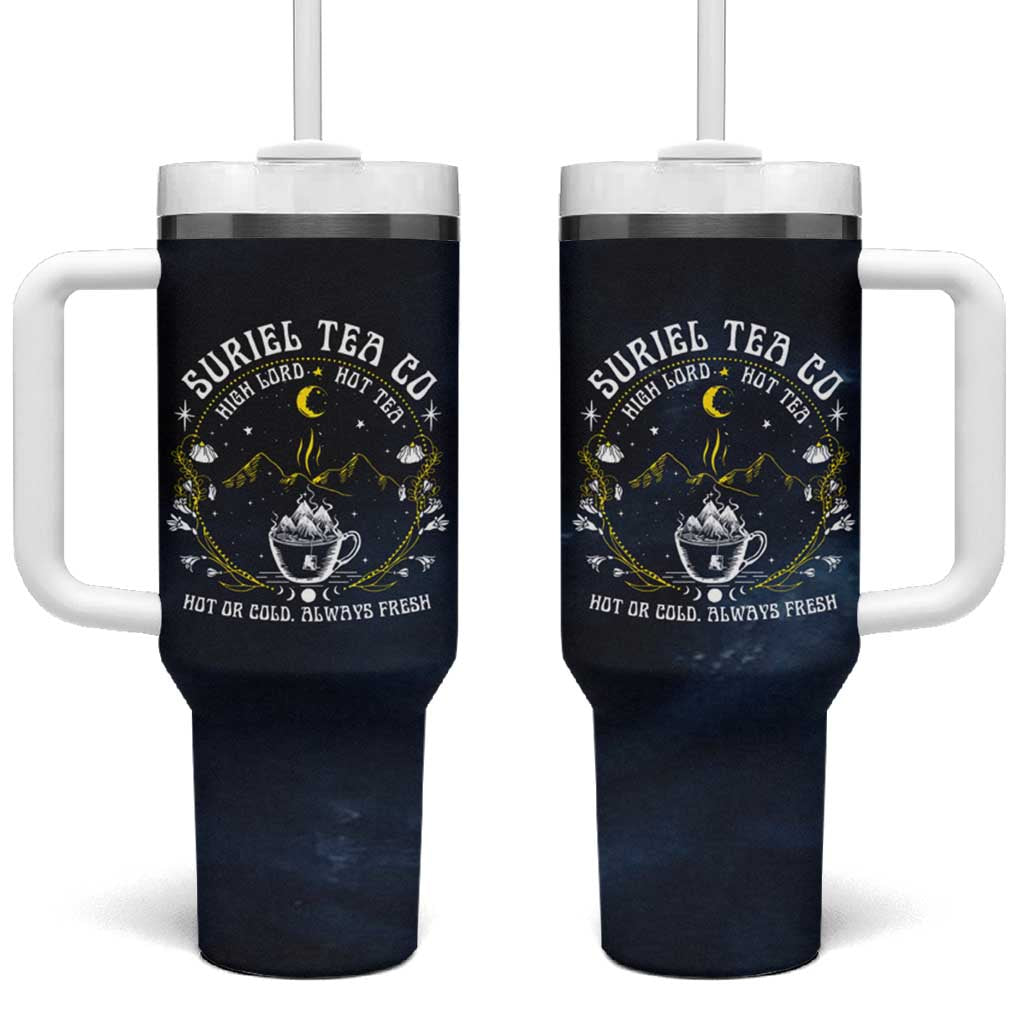 Suriel Tea Co Banned Books Tumbler With Handle Acotar City Of Starlight Velaris Coffee Mug - Wonder Print Shop