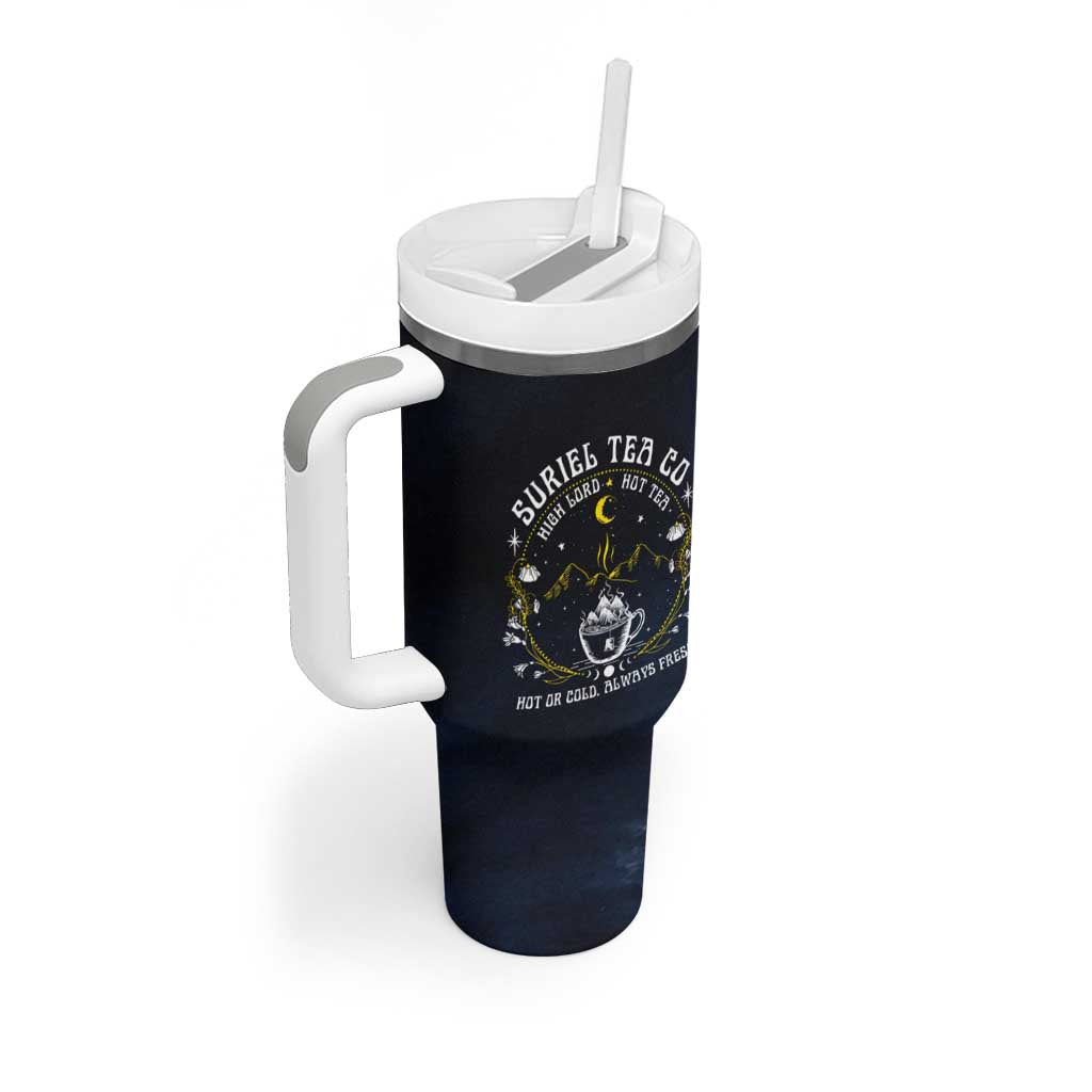Suriel Tea Co Banned Books Tumbler With Handle Acotar City Of Starlight Velaris Coffee Mug - Wonder Print Shop