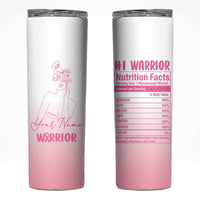Personalized Breast Cancer Survivor Skinny Tumbler Custom Name Pink Ribbon Chemo Care - Wonder Print Shop