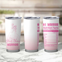 Personalized Breast Cancer Survivor Tumbler Cup Custom Name Pink Ribbon Chemo Care - Wonder Print Shop