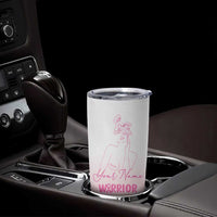 Personalized Breast Cancer Survivor Tumbler Cup Custom Name Pink Ribbon Chemo Care - Wonder Print Shop