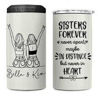 Personalized Long Distance Friendship Gift 4 in 1 Can Cooler Tumbler Custom Name Best Friends Gifts For Women Bestie