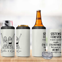 Personalized Long Distance Friendship Gift 4 in 1 Can Cooler Tumbler Custom Name Best Friends Gifts For Women Bestie