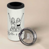 Personalized Long Distance Friendship Gift 4 in 1 Can Cooler Tumbler Custom Name Best Friends Gifts For Women Bestie