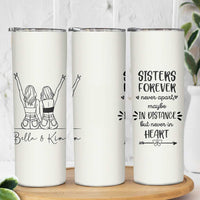 Personalized Long Distance Friendship Gift Skinny Tumbler Custom Name Best Friends Gifts For Women Bestie