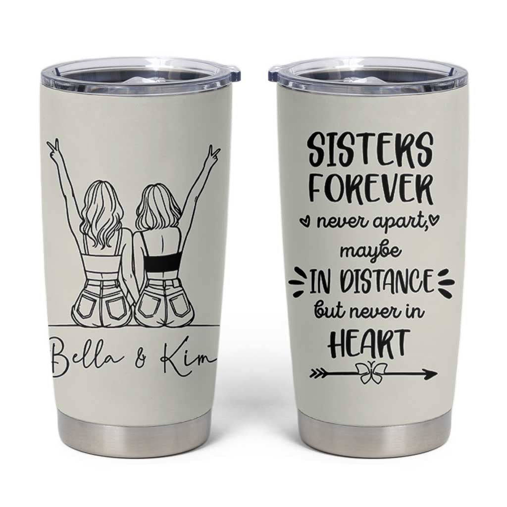 Personalized Long Distance Friendship Gift Tumbler Cup Custom Name Best Friends Gifts For Women Bestie