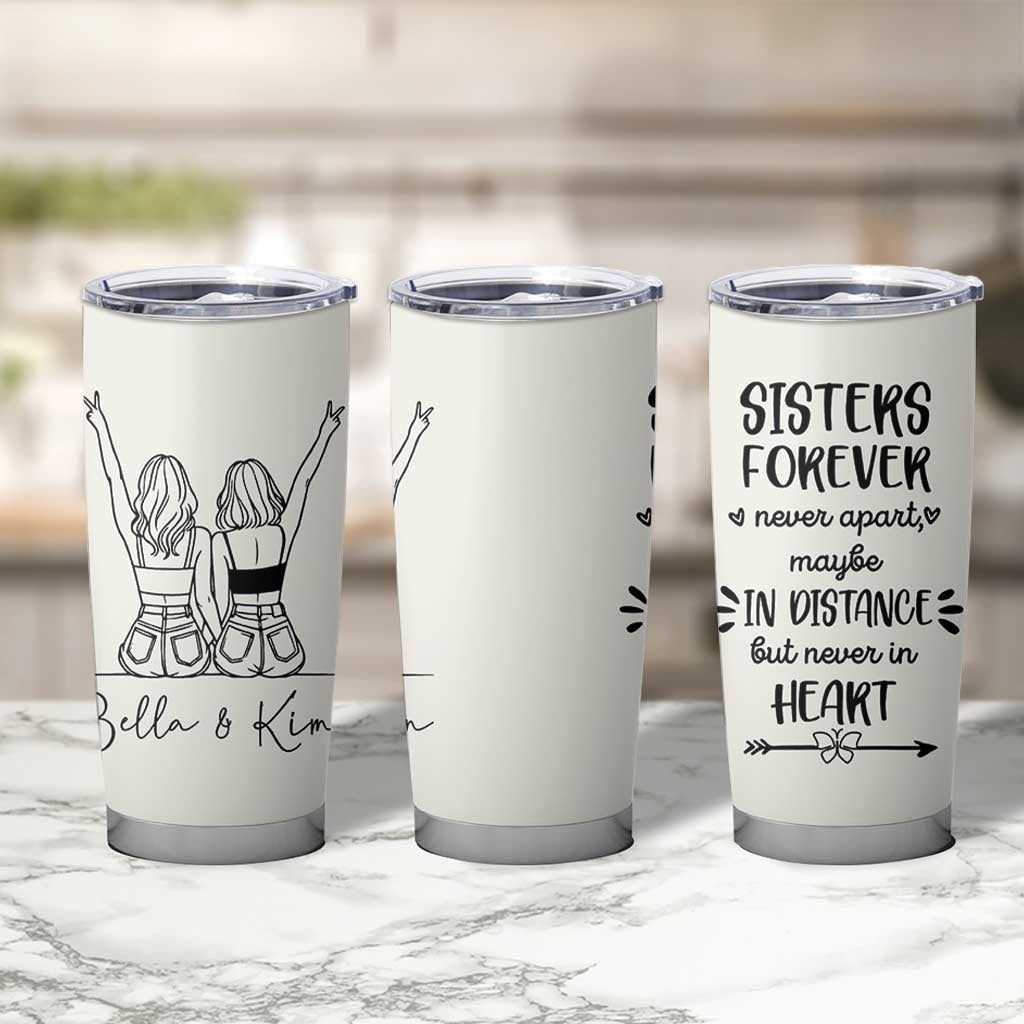 Personalized Long Distance Friendship Gift Tumbler Cup Custom Name Best Friends Gifts For Women Bestie