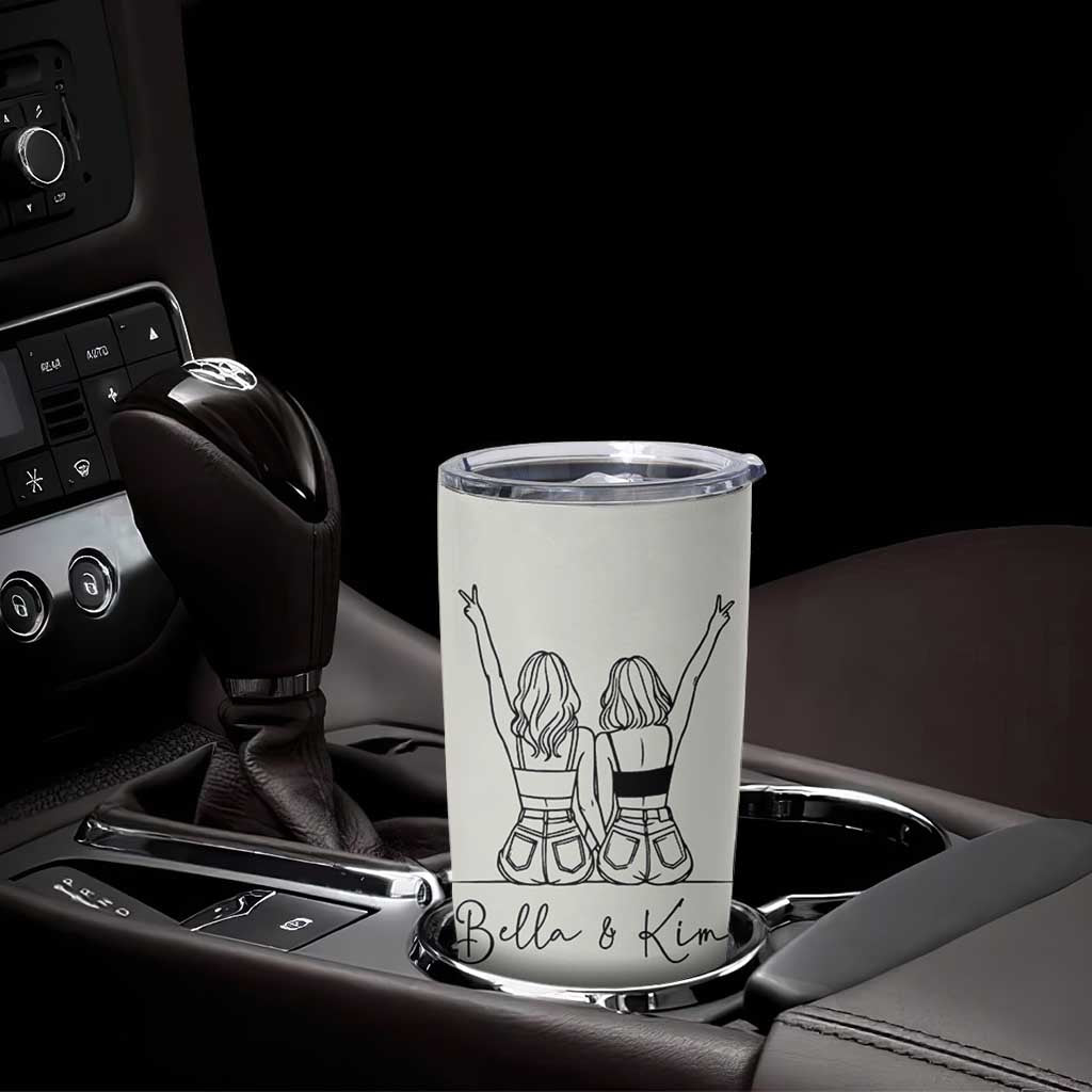 Personalized Long Distance Friendship Gift Tumbler Cup Custom Name Best Friends Gifts For Women Bestie