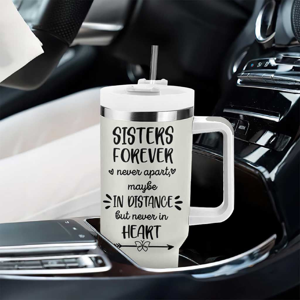 Personalized Long Distance Friendship Gift Tumbler With Handle Custom Name Best Friends Gifts For Women Bestie