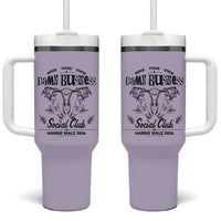 Harris Walz 2024 Tumbler With Handle Mind Your Own Damn Business Madam President Girl Power - Wonder Print Shop