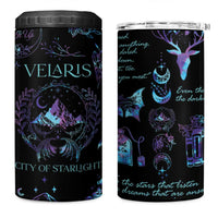 Velaris City Of Starlight 4 in 1 Can Cooler Tumbler Fantasy Celestial City Night Sky Bookish Book Lovers