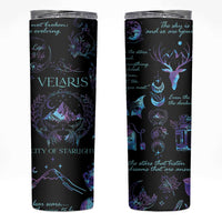 Velaris City Of Starlight Skinny Tumbler Fantasy Celestial City Night Sky Bookish Book Lovers