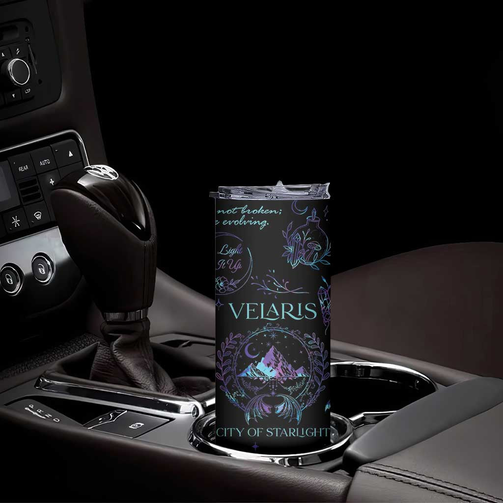 Velaris City Of Starlight Skinny Tumbler Fantasy Celestial City Night Sky Bookish Book Lovers