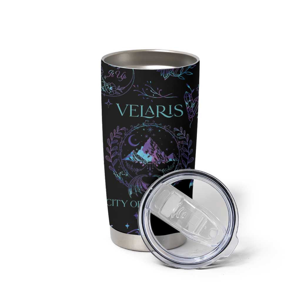 Velaris City Of Starlight Tumbler Cup Fantasy Celestial City Night Sky Bookish Book Lovers