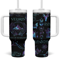 Velaris City Of Starlight Tumbler With Handle Fantasy Celestial City Night Sky Bookish Book Lovers