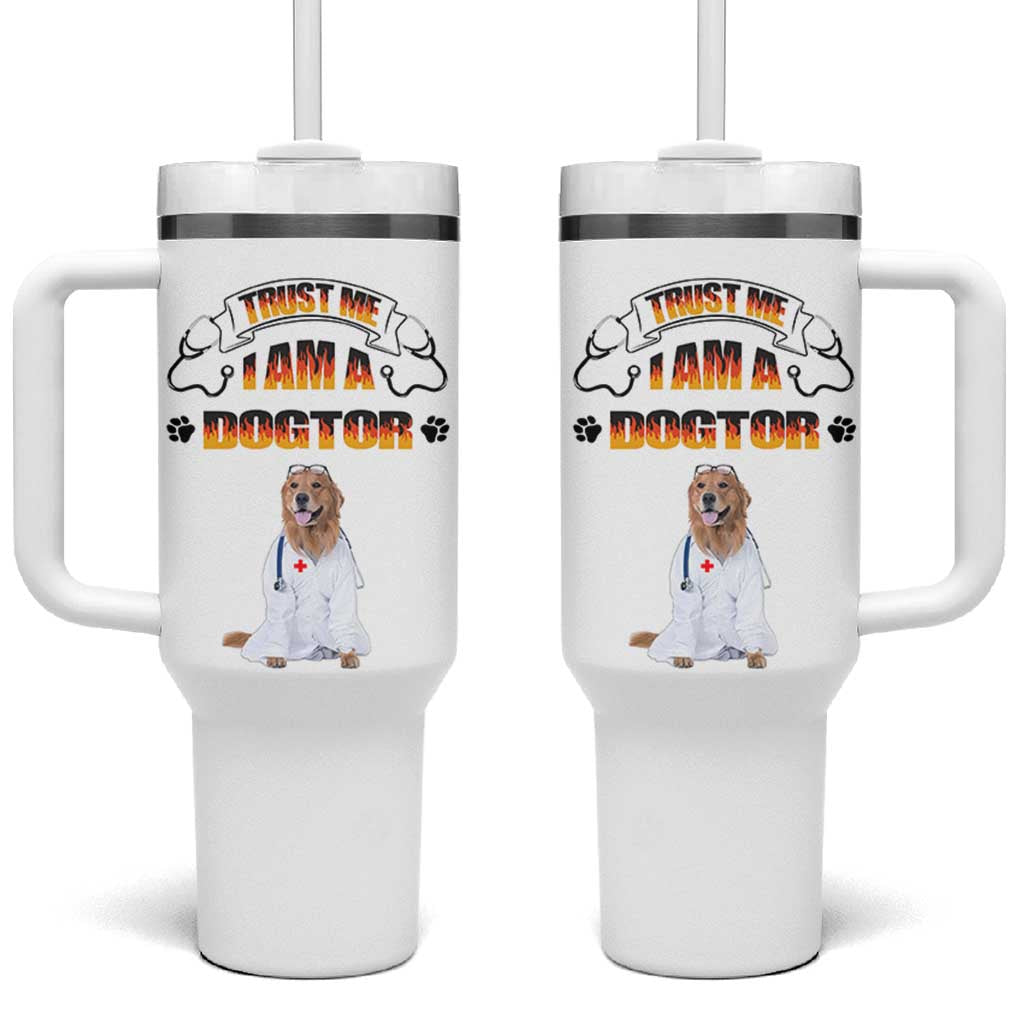 Veterinarian Gifts Tumbler With Handle Trust Me Im A Dogtor Doctor Vet Tech Funny Dog Gifts