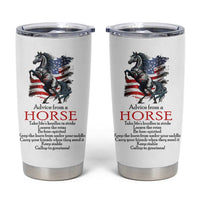 Horse Lovers Tumbler Cup Advice From A Horse Inspiration