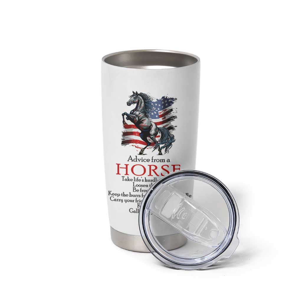 Horse Lovers Tumbler Cup Advice From A Horse Inspiration